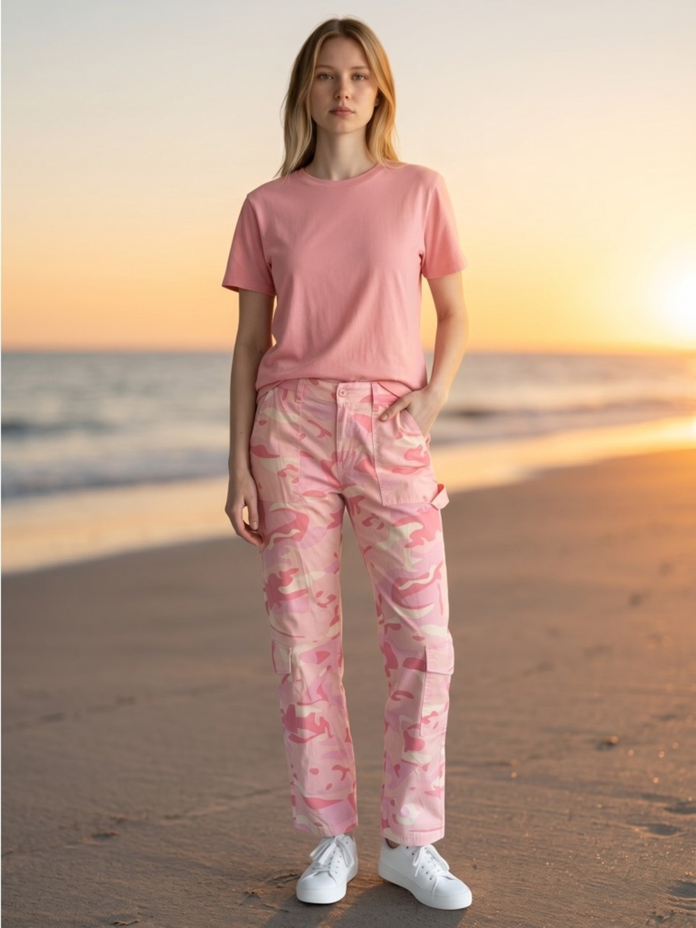 Women's Pink Camo Utility Pants
